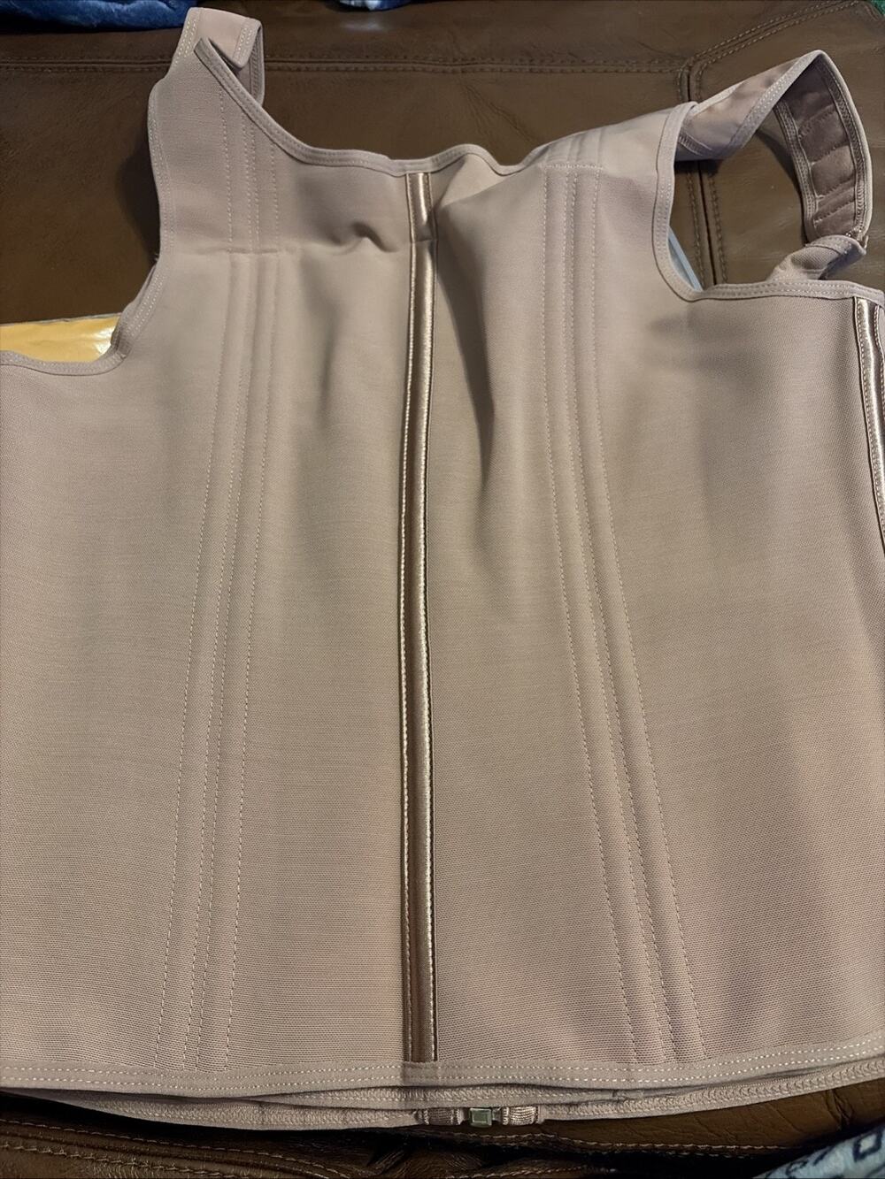 SHAPSHE Shapewear Women's Beige Waist Trainer Adjustable Size Extra Large